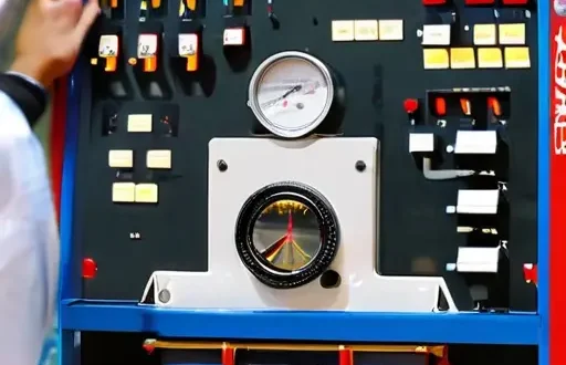 Слева устаревшие фары, справа современные фары с линзами и LED-модулями, мастер настраивает пучок света